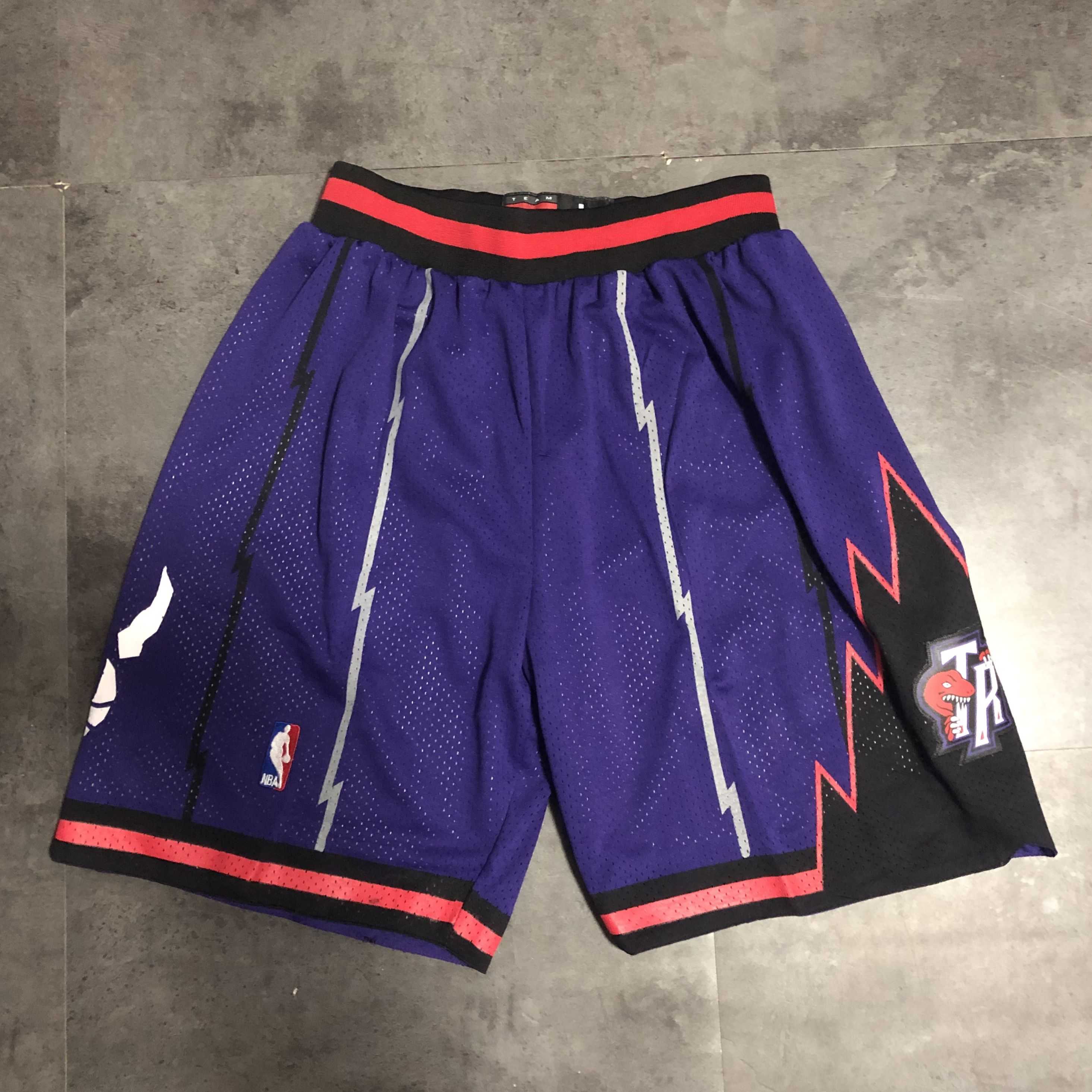 Men NBA Toronto Raptors Purple Shorts 04162